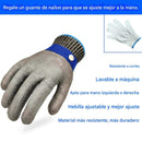 Guante de acero inoxidable resistente al corte