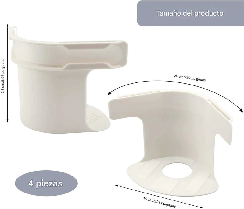 Soportes para Colchas con Cierre de Seguridad (Pack 4)