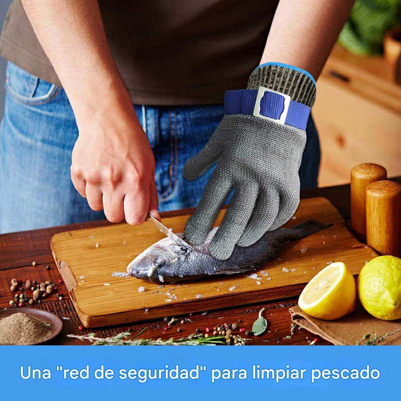 Guante de acero inoxidable resistente al corte