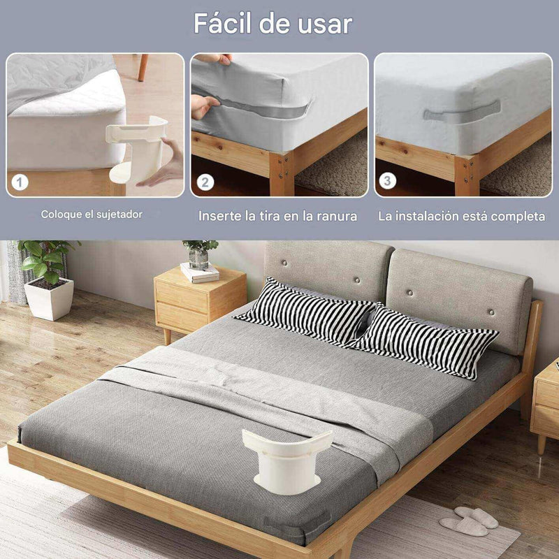 Soportes para Colchas con Cierre de Seguridad (Pack 4)