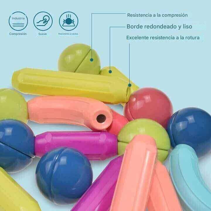 Juguete Educativo Magnético 42 Piezas de Colores