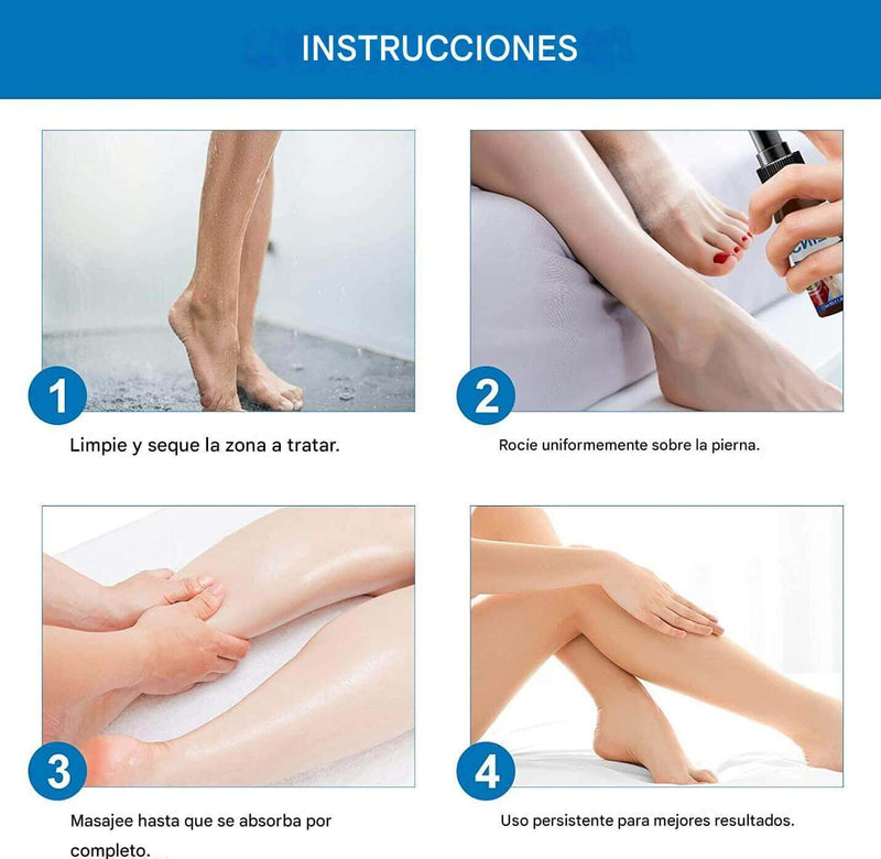 Spray Oveallgo™ para Venas Varicosas – Alivio y Belleza
