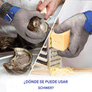 Guante de acero inoxidable resistente al corte