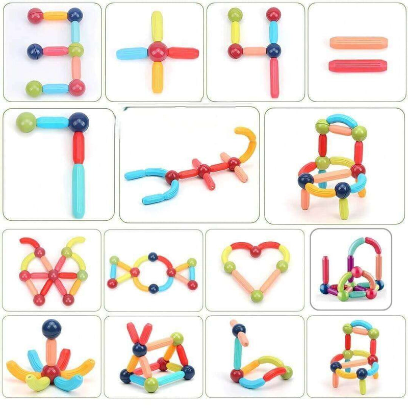 Juguete Educativo Magnético 42 Piezas de Colores