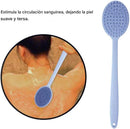 Cepillo de Baño de Silicona Doble Cara con Mango Largo