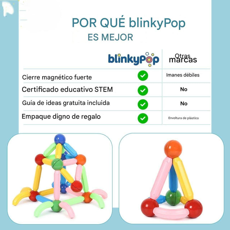 Juguete Educativo Magnético 42 Piezas de Colores