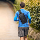 Bolso Cruzado Antirrobo Negro con Puerto USB