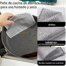 Pack de 5 paños de limpieza de malla de alambre