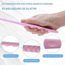 Cepillo de Baño de Silicona Doble Cara con Mango Largo