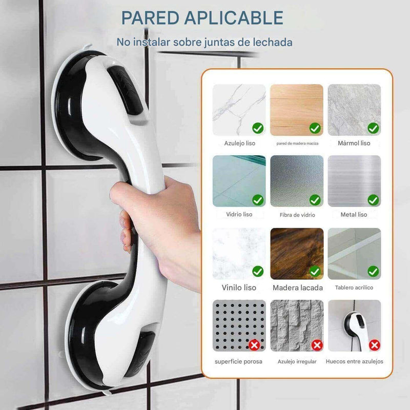Agarradera de Baño con Ventosa – Seguridad sin Obras