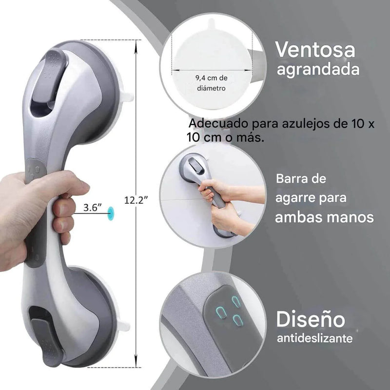 Agarradera de Baño con Ventosa – Seguridad sin Obras