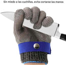 Guante de acero inoxidable resistente al corte