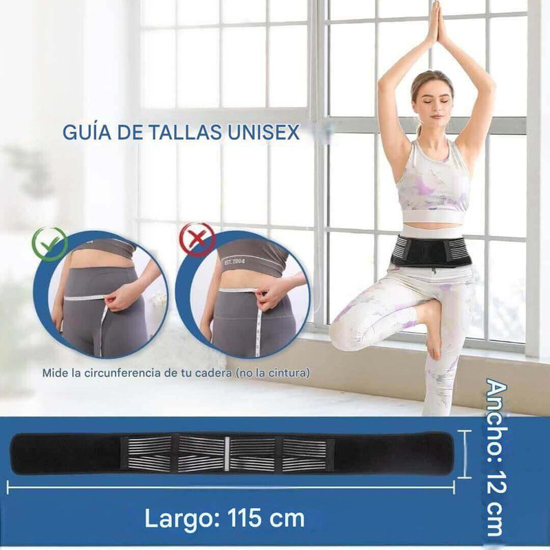 Cinturón Sacroilíaco – Alivio Dolor Lumbar, Cadera y Ciática