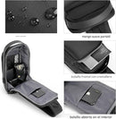 Bolso Cruzado Antirrobo Negro con Puerto USB